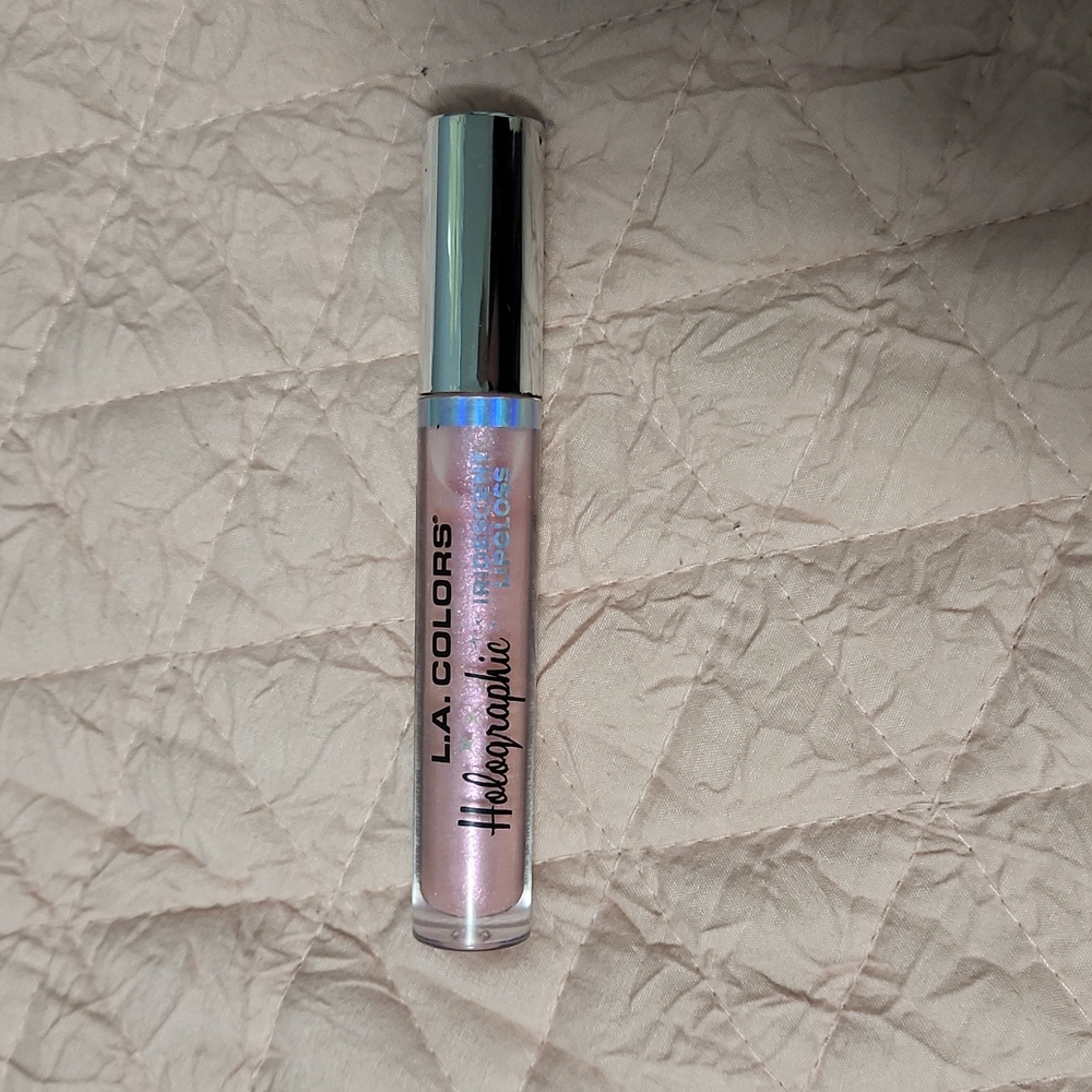 (NEVER USED)L.A. colors holographic iridescent pink lipgloss